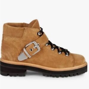 Marc Fisher Tan Combat Boots with Chunky Sole